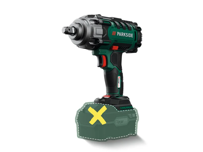 PARKSIDE® Clé à chocs sans fil pour véhicules PASSK 20-Li B2. 20 V