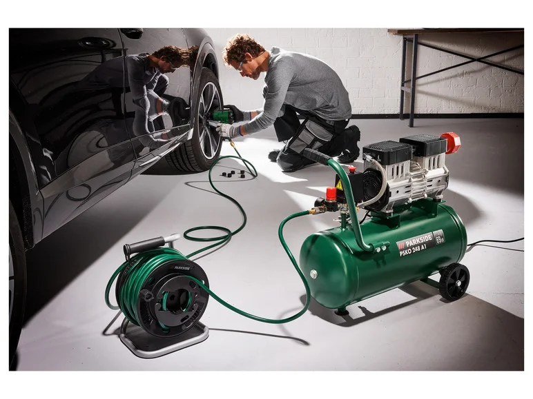 PARKSIDE Enrouleur de tuyau à air comprimé PDST 20 A. 20 m