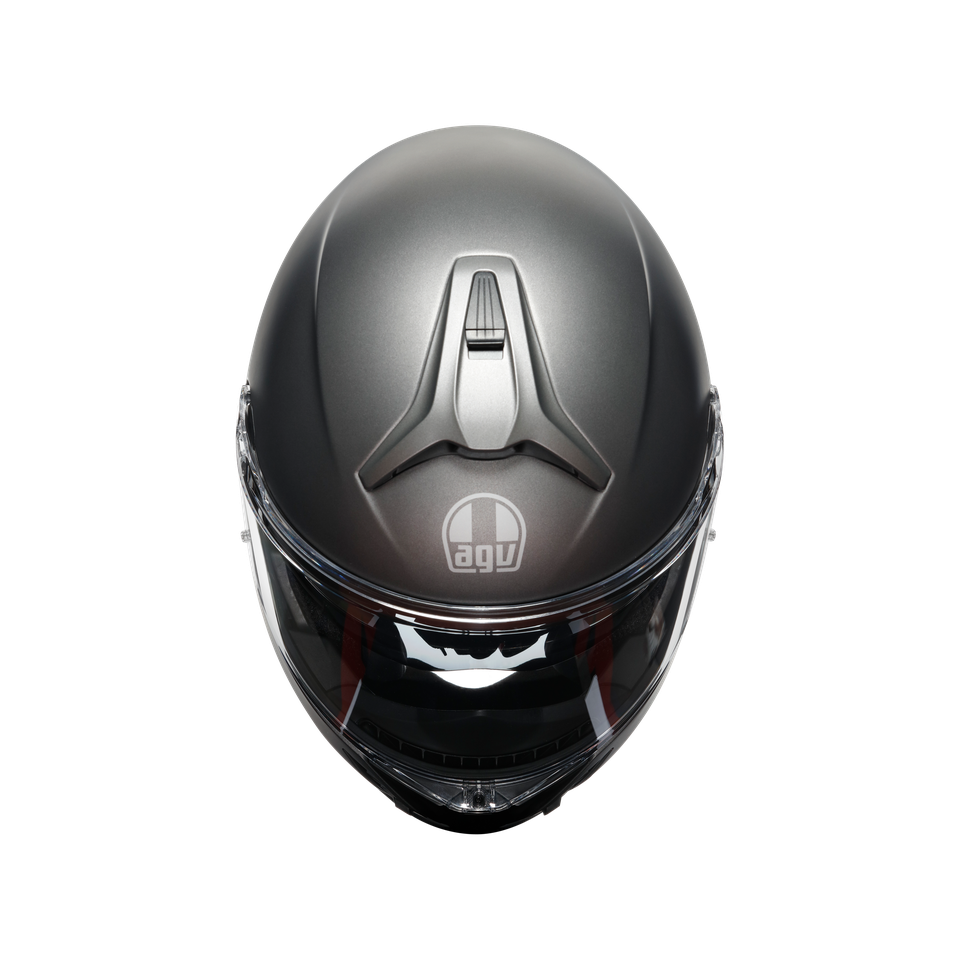 TOURMODULAR LUNA GREY MATT - MOTORBIKE FLIP UP HELMET E2206