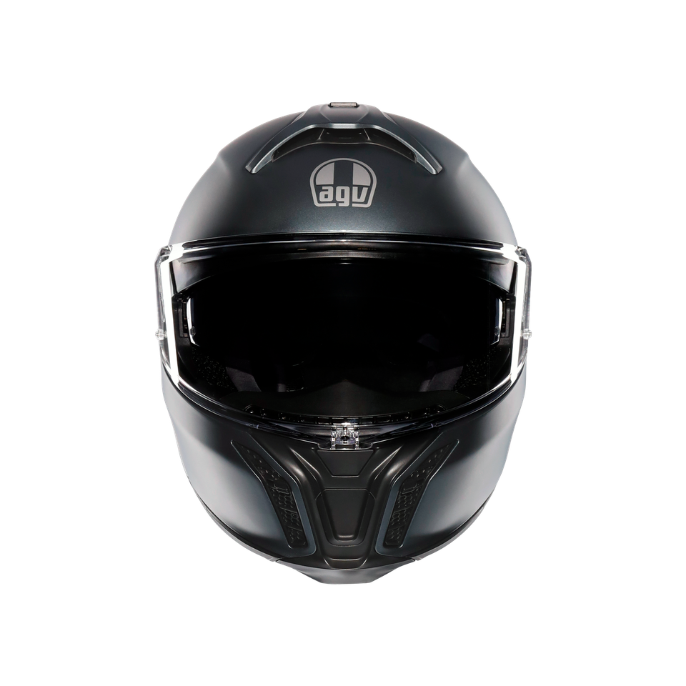TOURMODULAR MATT ARDESIA GREY - MOTORBIKE FLIP UP HELMET E2206