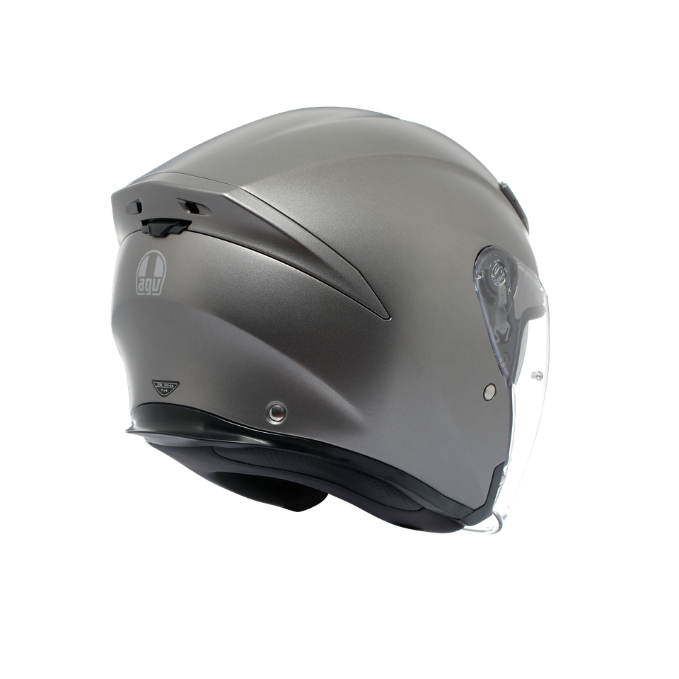 K5 JET EVO MONO MATT LUNA GREY - MOTORBIKE OPEN FACE HELMET E2206