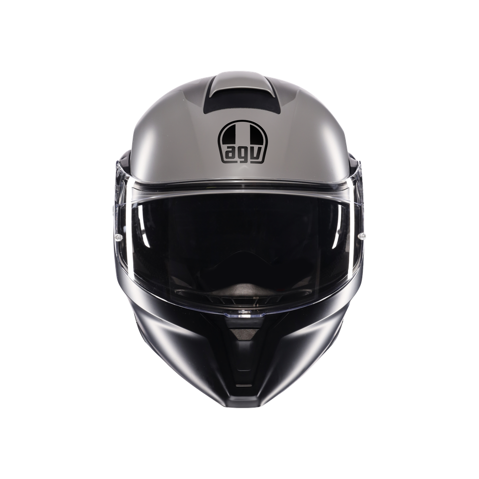 STREETMODULAR RESIA MATT GREY/BLACK/YEL FLUO - MOTORBIKE FLIP UP HELMET E2206