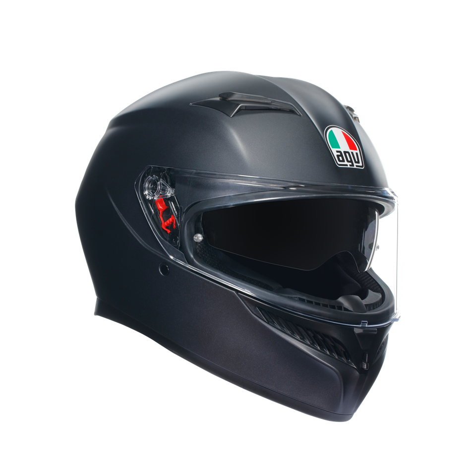 K3 MATT BLACK - MOTORBIKE FULL FACE HELMET E2206