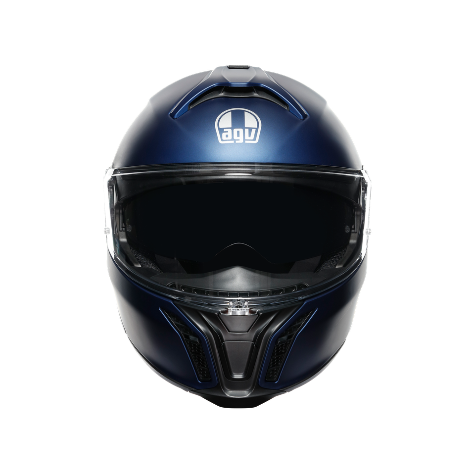 TOURMODULAR GALASSIA BLUE MATT - MOTORBIKE FLIP UP HELMET E2206