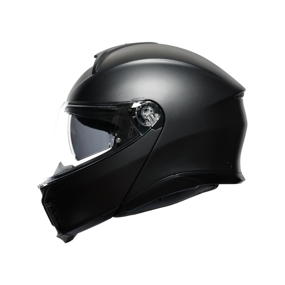 TOURMODULAR MATT BLACK - MOTORBIKE FLIP UP HELMET E2206