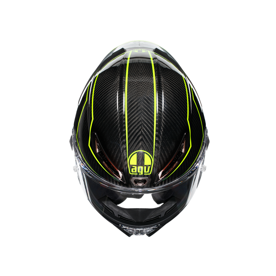 PISTA GP RR PERFORMANTE CARBON/LIME - MOTORBIKE FULL FACE HELMET E2206 DOT