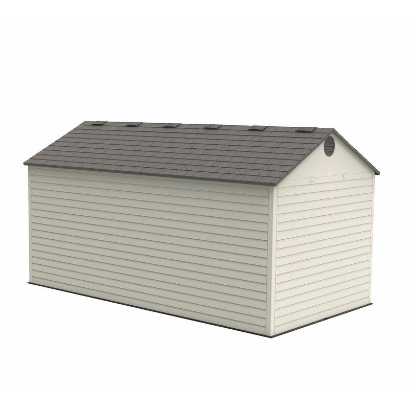 Dual Entry 15 ft. W x 8 ft. D Plastic Storage Shed