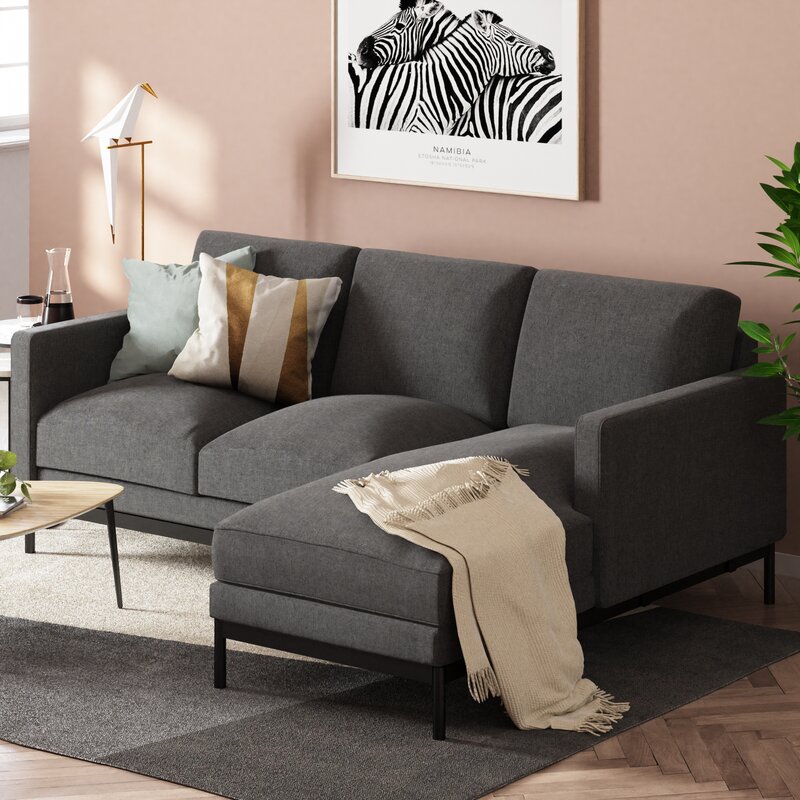 77′′ Wide Reversible Sofa & Chaise