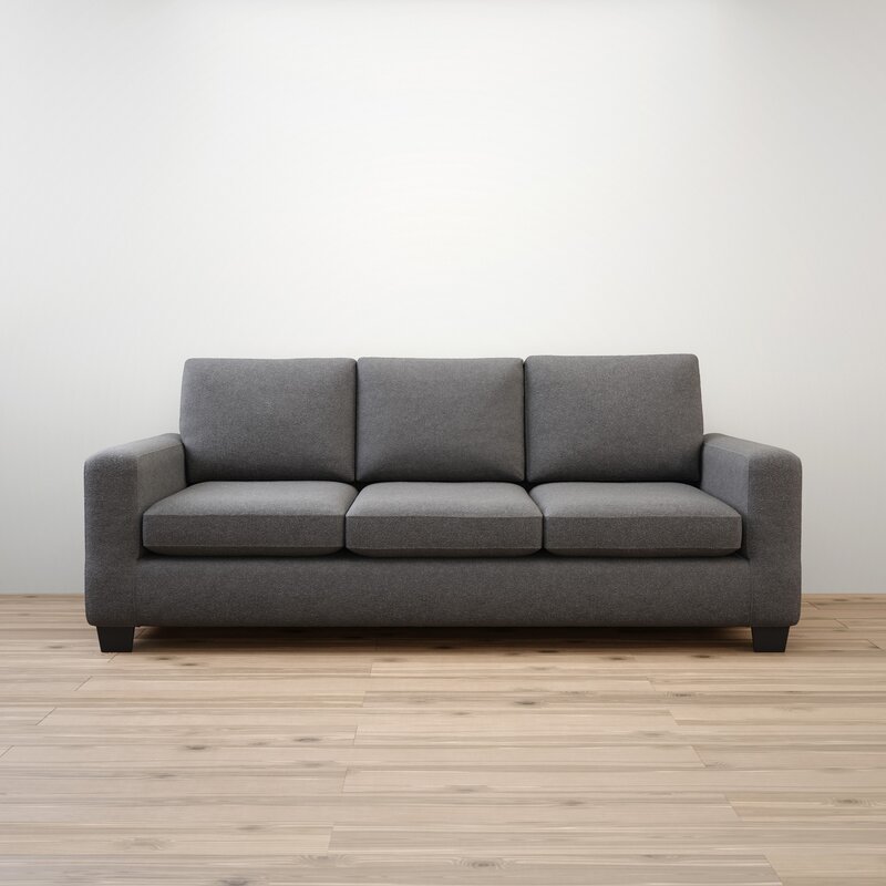Kane 83” Square Arm Sofa With Reversible Cushions