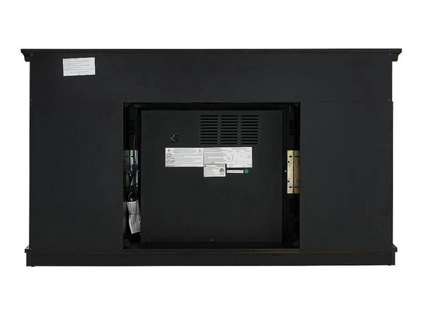 Brady Electric Fireplace TV Stand in Rustic Black