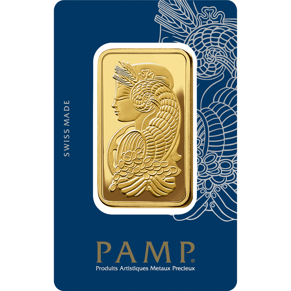 5 Gram Gold Bar PAMP Suisse Lady Fortuna Veriscan