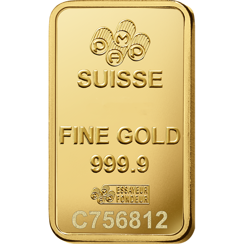 5 Gram Gold Bar PAMP Suisse Lady Fortuna Veriscan