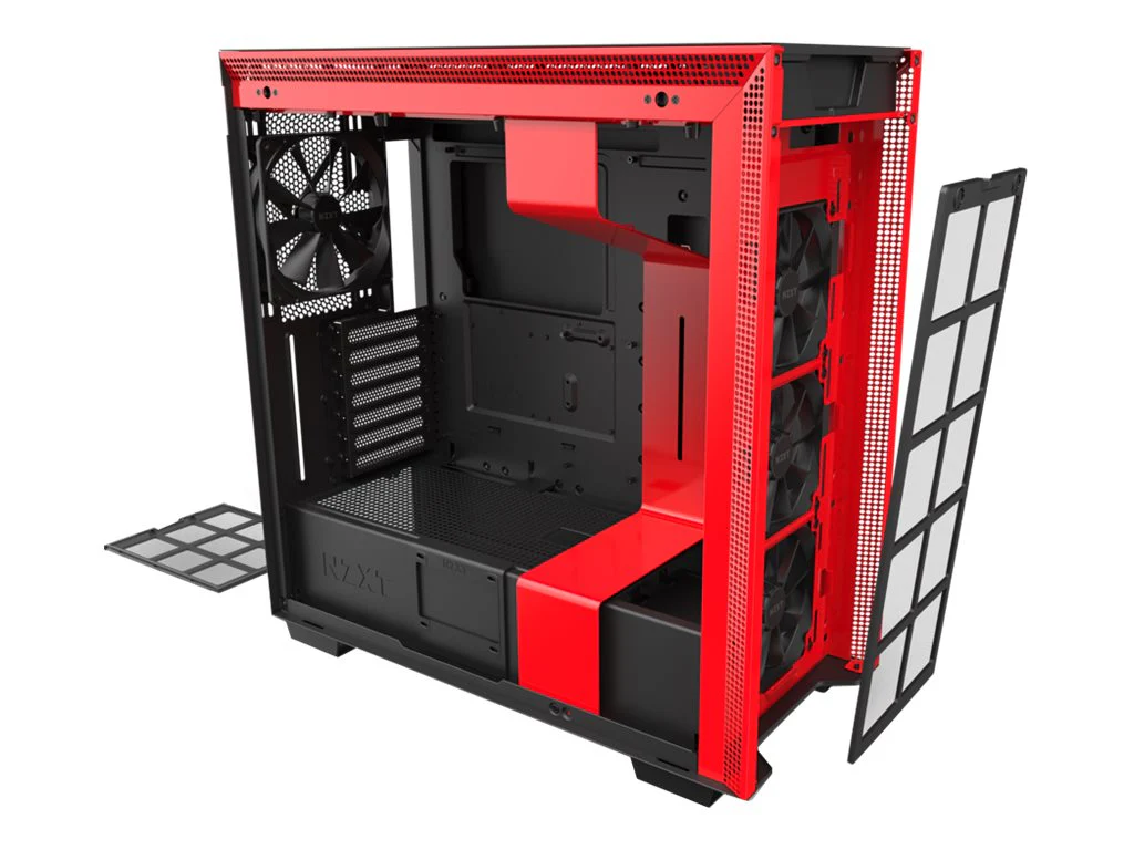 NZXT H-Serie H710 Tower Extended ATX Schwarz Rot