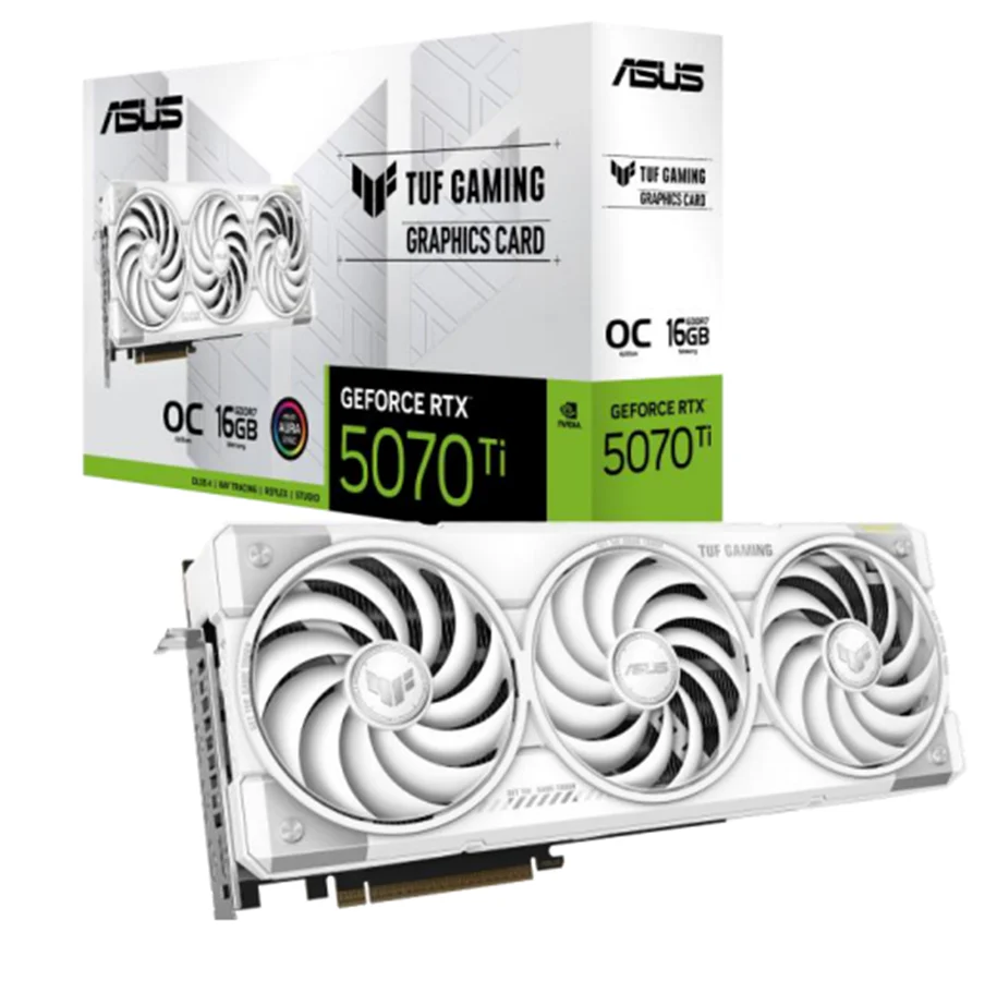 ASUS PCIe TUF-RTX5070TI -O16G-WHITE-GAMING
