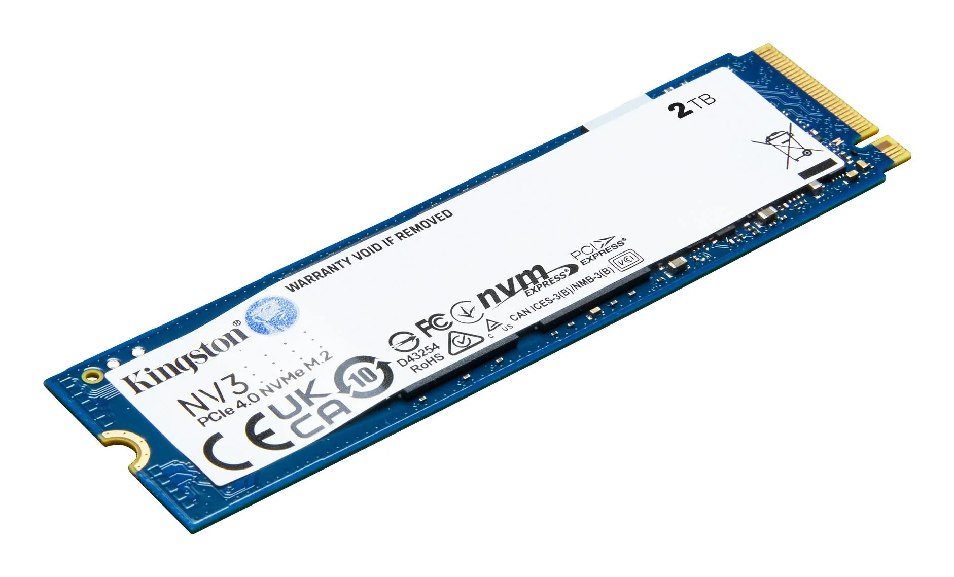 Kingston Solid state-drev NV3 2TB M.2 PCI Express 4.0 x4 (NVMe)