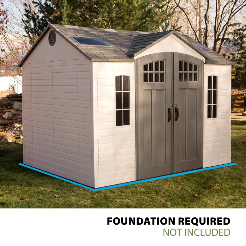 LIFETIME 10 FT. X 8 FT. OUTDOOR STORAGE SHED