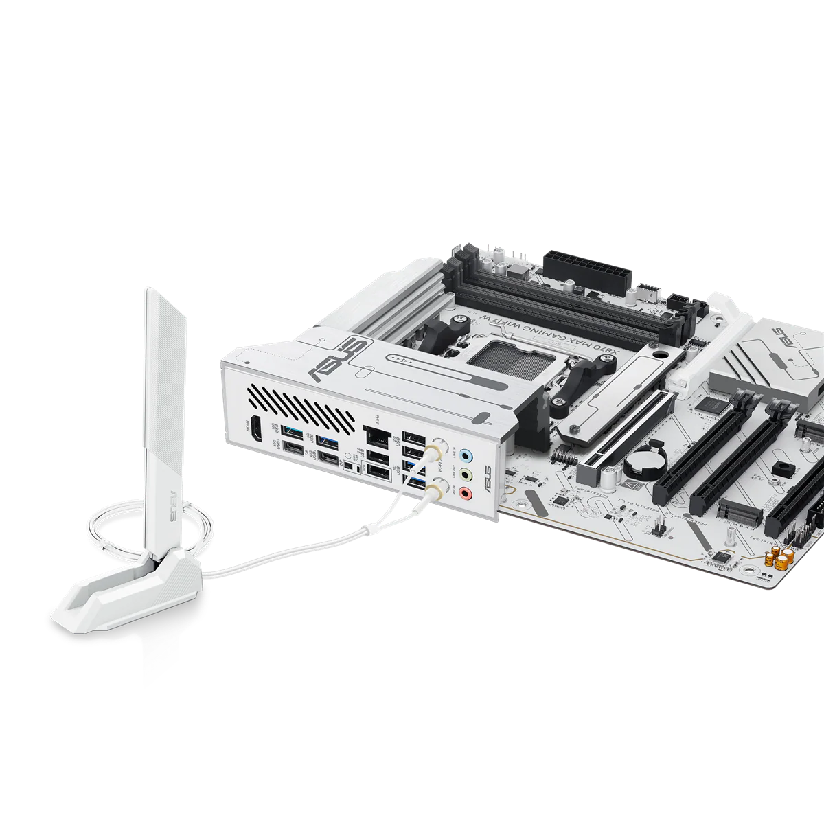 ASUS X870 MAX GAMING WIFI7 WHITE (ATX. X870. AM5. DDR5)