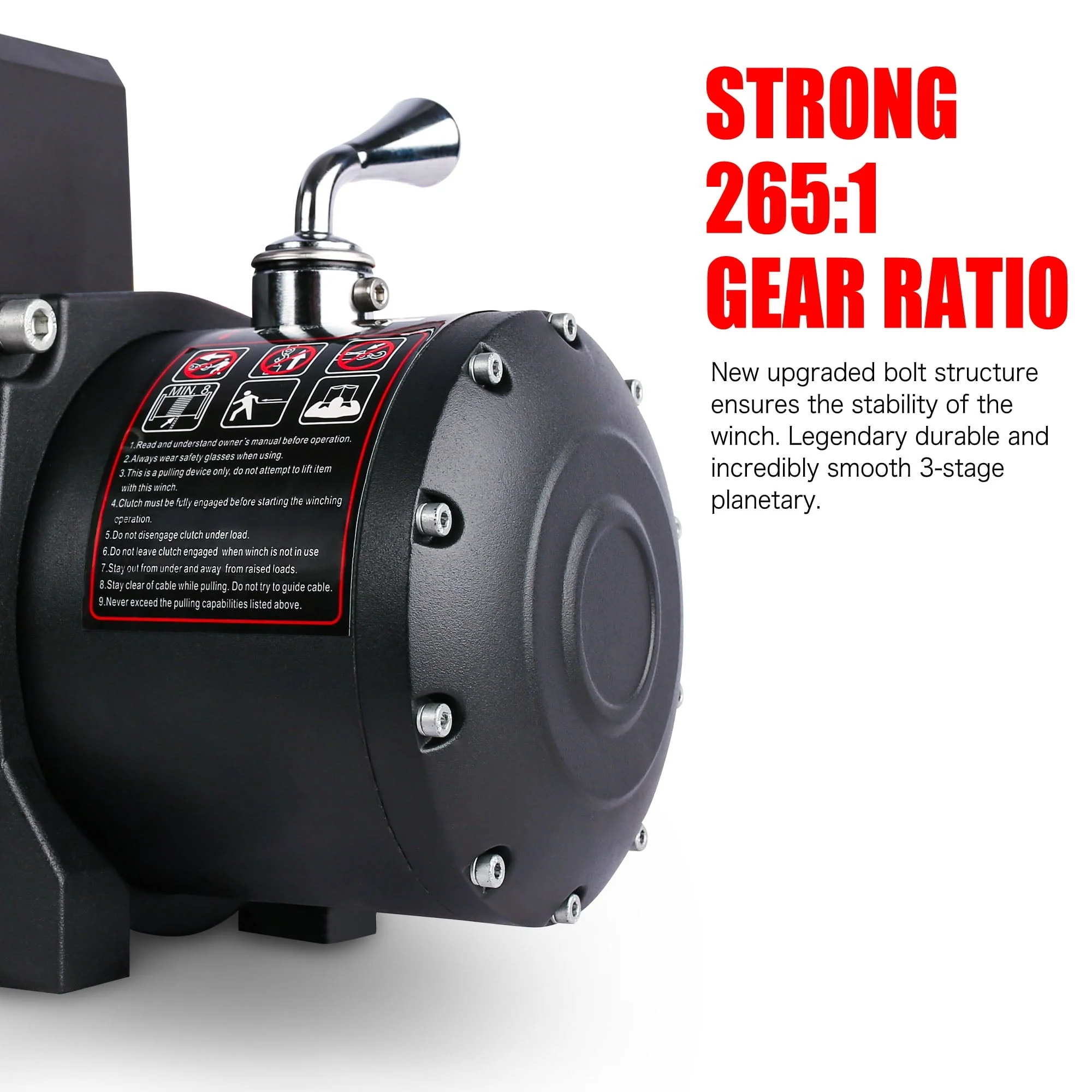 X-BULL Electric Winch 12000LB Winch Synthetic Rope 12V Truck Towing Trailer Jeep Winch 4WD With Wireless Remote Winch Cover