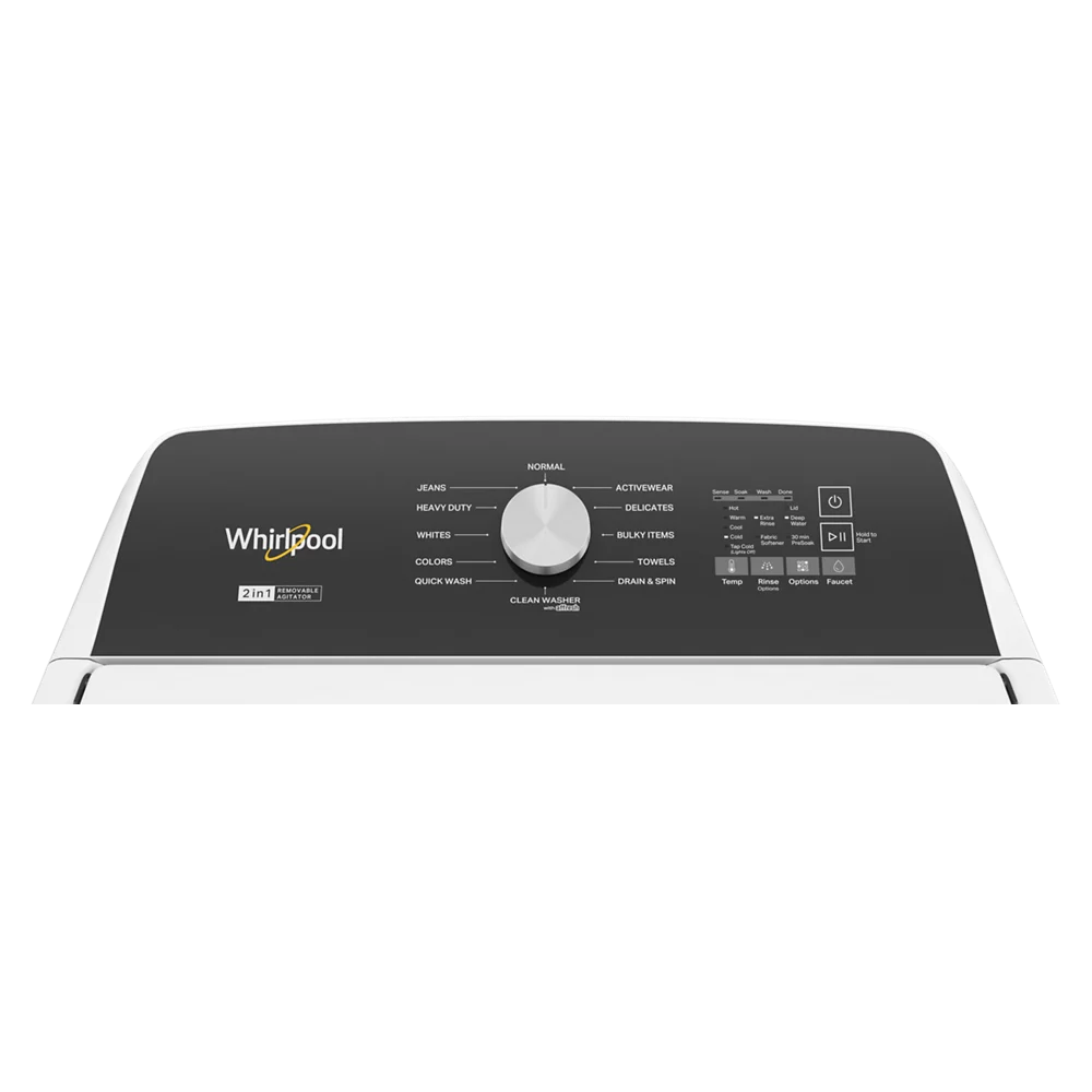 Whirlpool WTW5057LW 4.7 - 4.8 Cu. ft. Top Load Washer w/ Removable Agitator