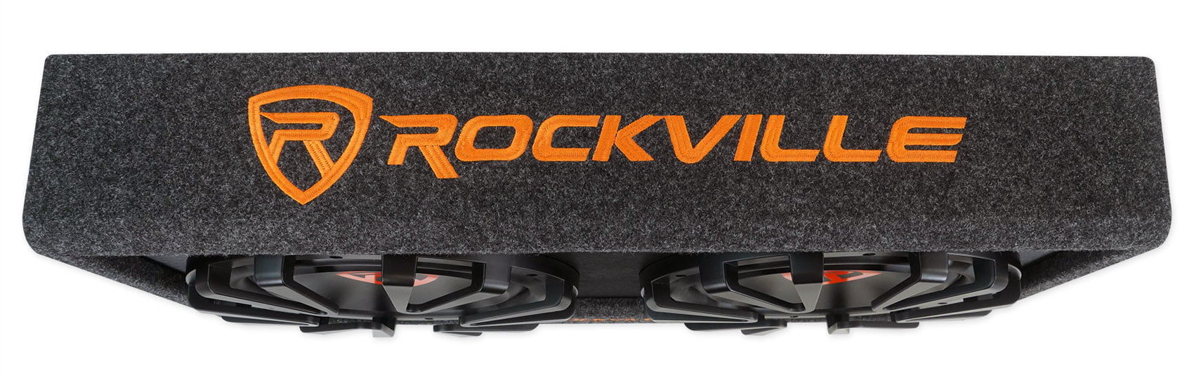 Rockville RG212CA 2000w Dual 12 inches Vented Powered Car Subwoofer Enclosure+Amp Kit