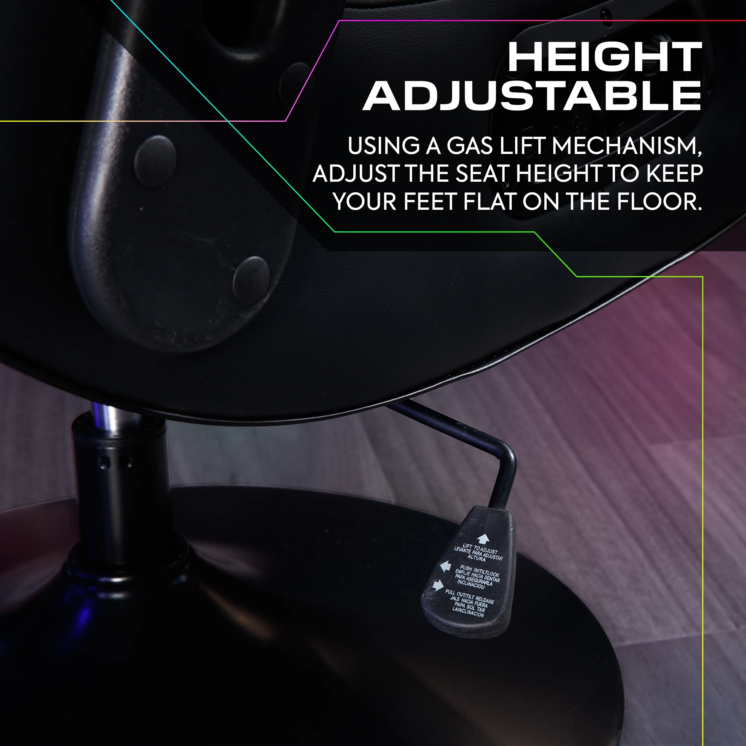 X Rocker Nemesis RGB Pedestal Gaming Chair, Black