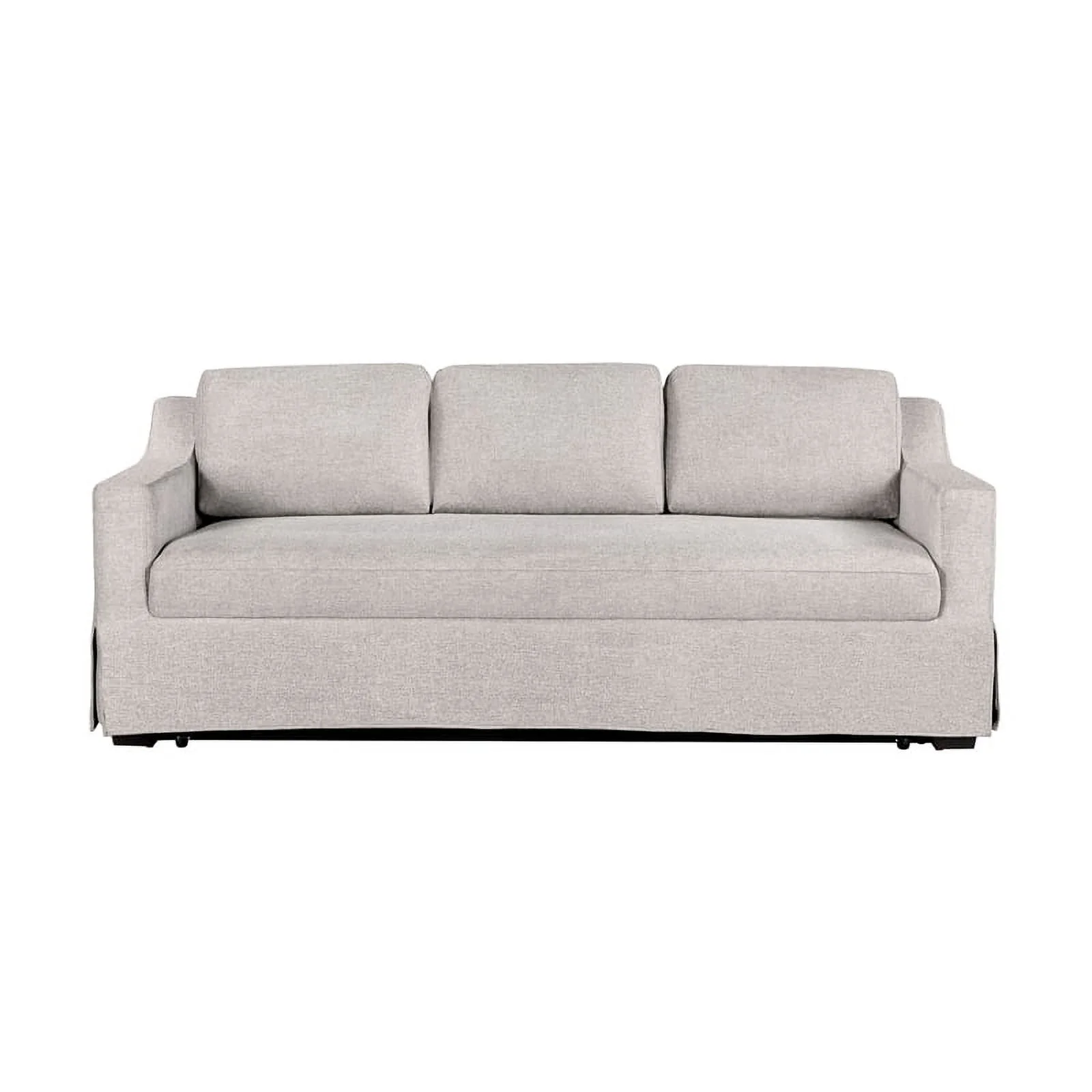 Serta Hanson Modern Farmhouse Convertible Sofa with Queen Size Sleeper, Linen Fabric