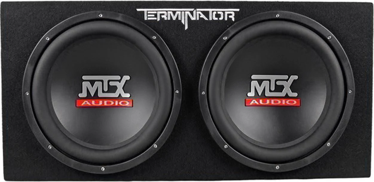 MTX Terminator TNP212D2 Dual 12�?Subwoofers+Enclosure+Amp Kit+2 Farad Capacitor
