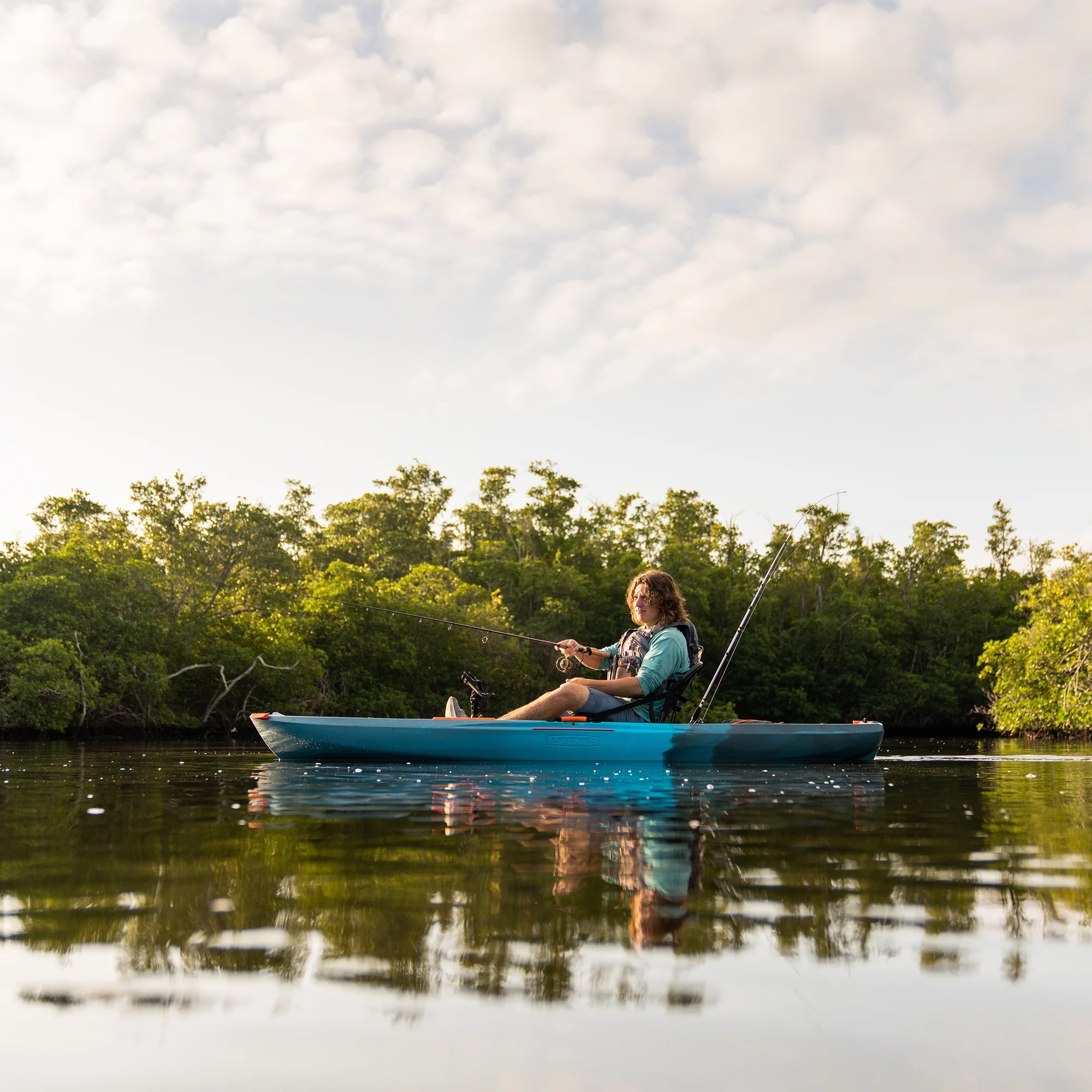 Lifetime Tamarack Pro 123 inch Sit-on-Top Kayak, Eclipse Fusion (91058)