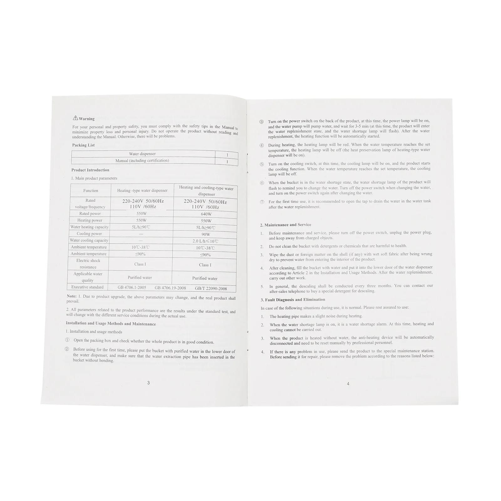 Champaign Gold 5 Gallon Water Dispenser, Bottom Loading Bottom Loading Hot Cold Water Cooler with 3 Temperature Settings, Ideal for Office, Home, Living Room