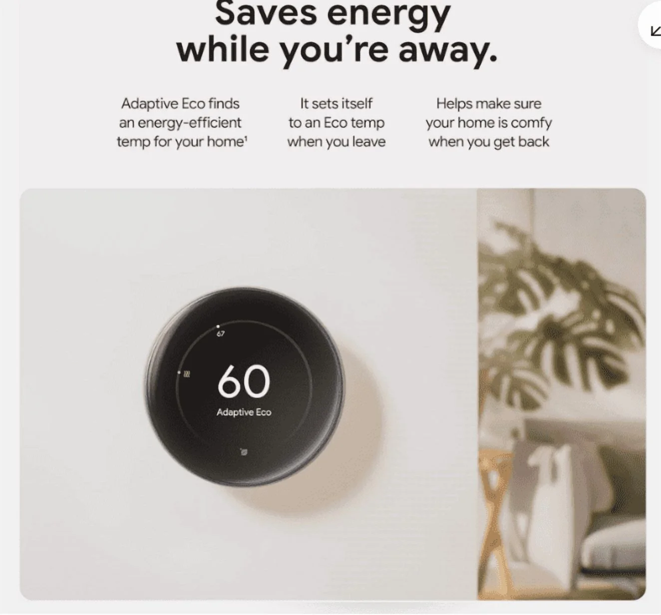 Google Nest Learning 4th Gen learning Thermostat With 2 Pack Google Nest Temperature Sensor 2nd Gen - Polished Obsidian - GA05557-US