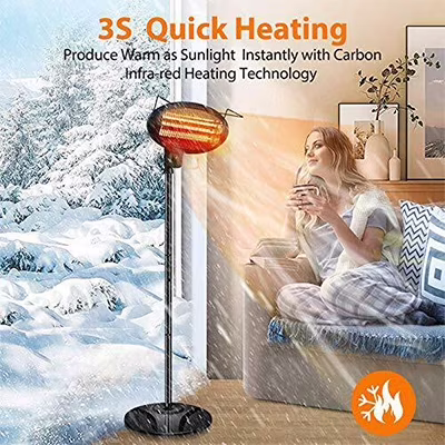 iMeshbean Patio Heater-Mounted 600/1500W Infrared Outdoor Heater Ceiling Mounted Style