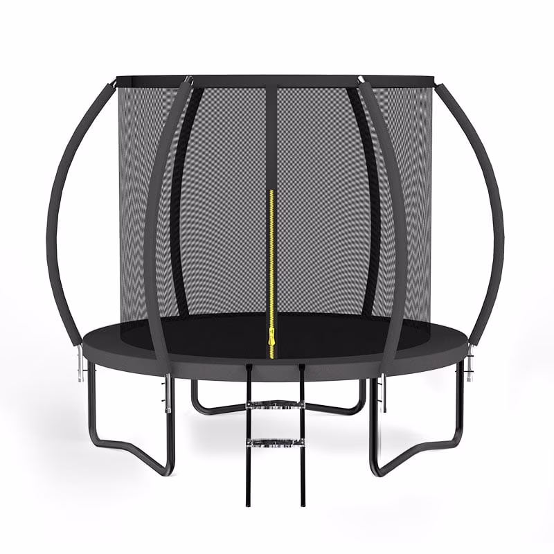 MammyGol Trampoline 8FT 12FT 14FT , Recreational Trampolines with Enclosure Net and Ladder, Outdoor Trampoline for Kids and Adults