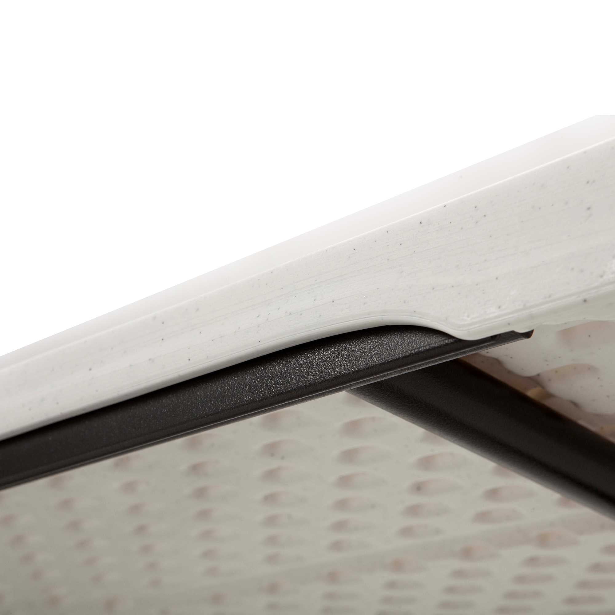 Lifetime 6 Foot Rectangle Folding Table, Indoor/Outdoor Commercial Grade, Black (280350)