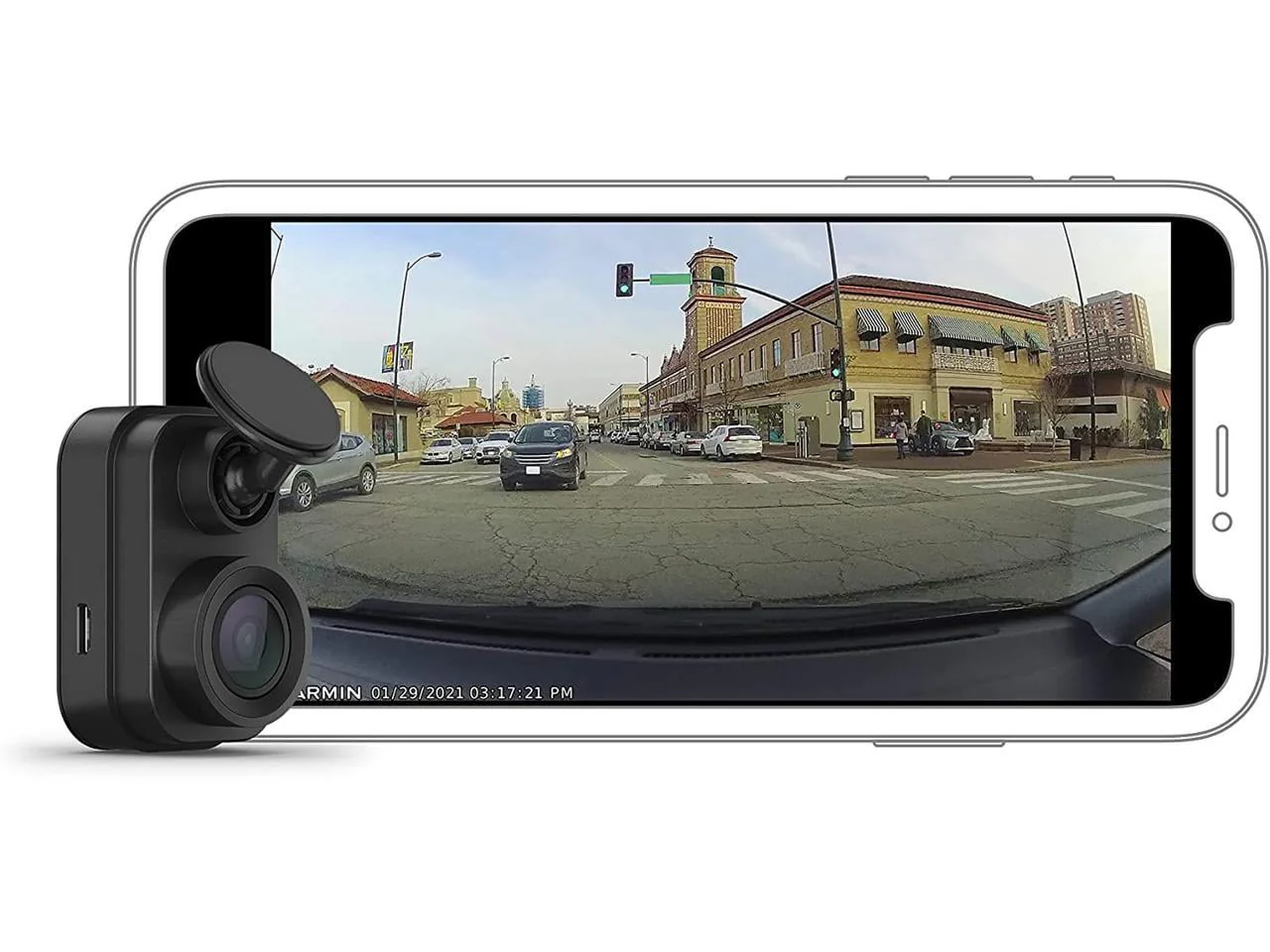 Garmin Dash Cam Mini 2, Black, Advanced Small Camera with HD Eyewitness Video Continuous Recording
