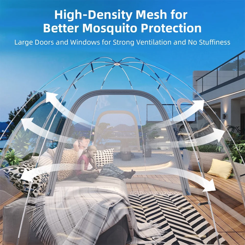 tent,Bubble Tent Weatherproof Shelter Party - Winter Tent Oversize Weather Proof - Oversize Weather Tent 8-10 Person - Cold Tent Party Cold-resistant Tent 8-10 Person Bubble Pod - Cold