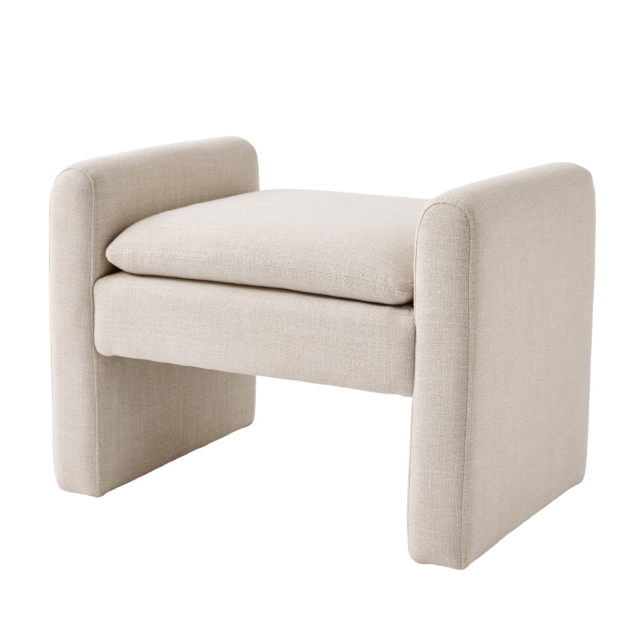 Better Homes & Gardens Emerson Ottoman, Cream