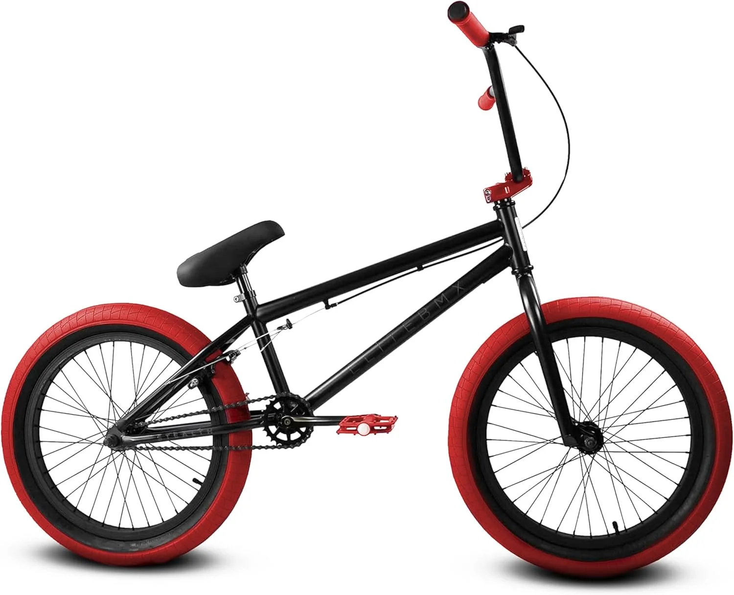 Elite BMX Bicycle 20�� Freestyle Bike - Stealth Blue Purple Ideal for Ages 7 to 18 Years
