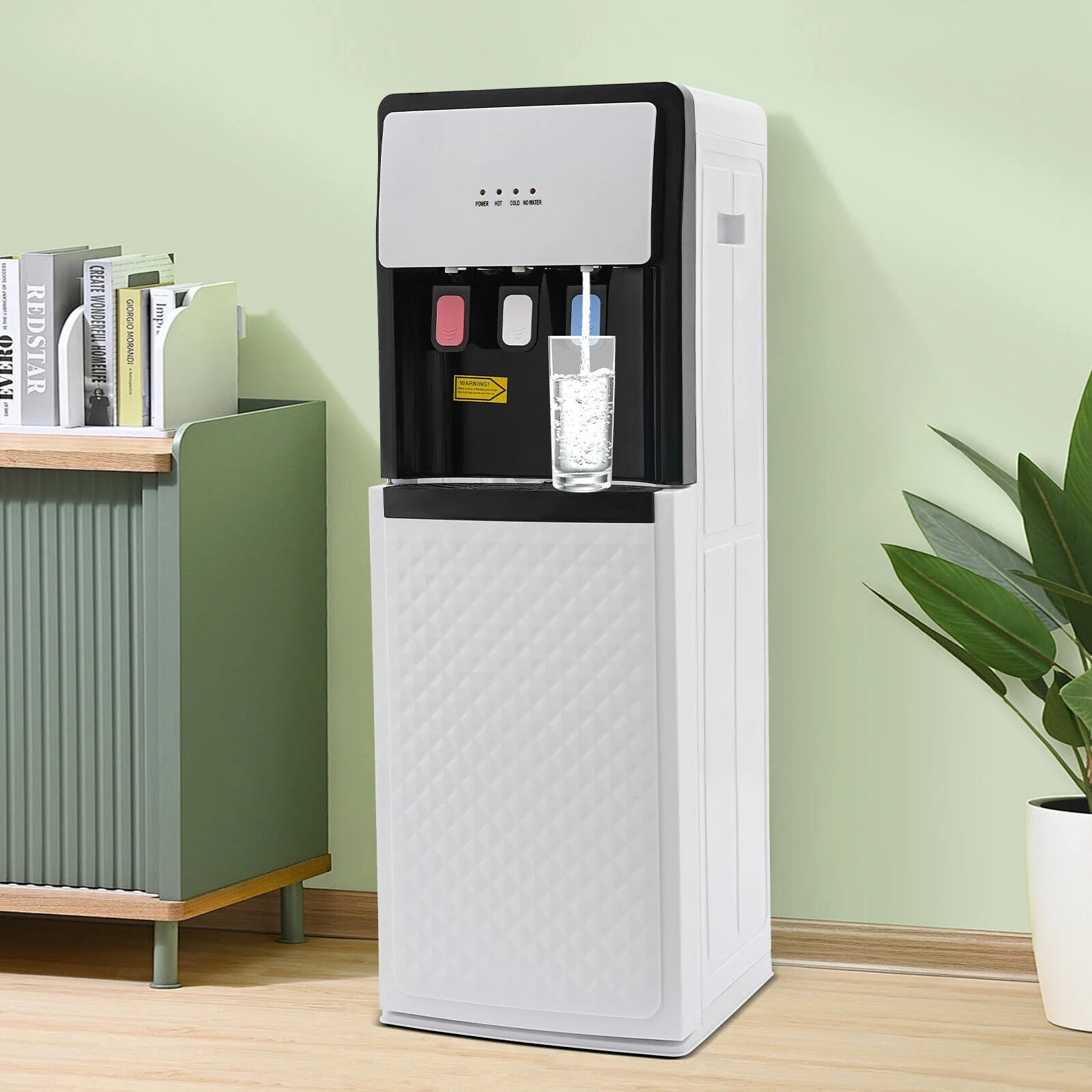 Champaign Gold 5 Gallon Water Dispenser, Bottom Loading Bottom Loading Hot Cold Water Cooler with 3 Temperature Settings, Ideal for Office, Home, Living Room