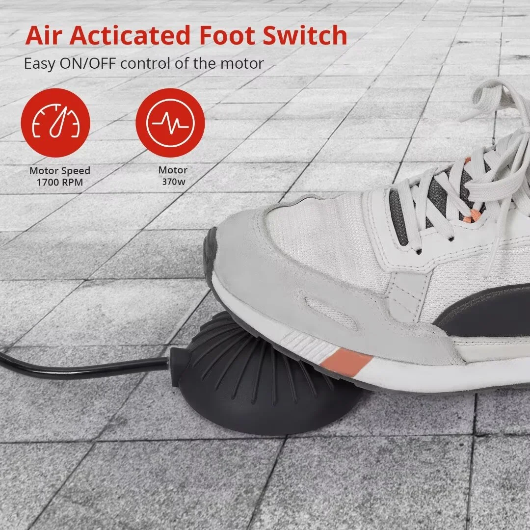 Drain Cleaner Machine 75 Ft X 1/2 Inch, Professional Electric Drain Auger Sewer Auger fits 1 to 4 Inch Pipes, Portable Electric Drain Snake with 4 Cutters & Foot Switch and Gloves