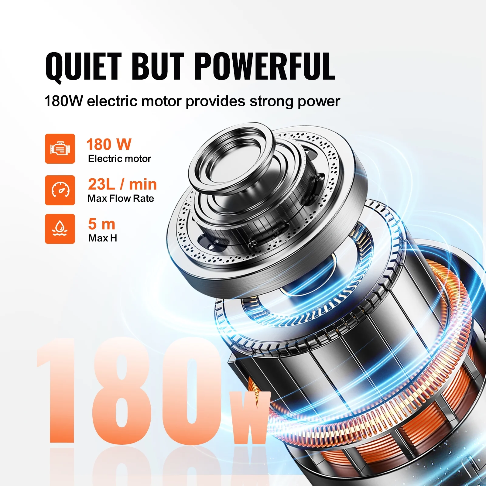 VEVOR Low Profile Oil Drain Pan 20 Gallon Oil Drain Pan with 180W Electric Pump