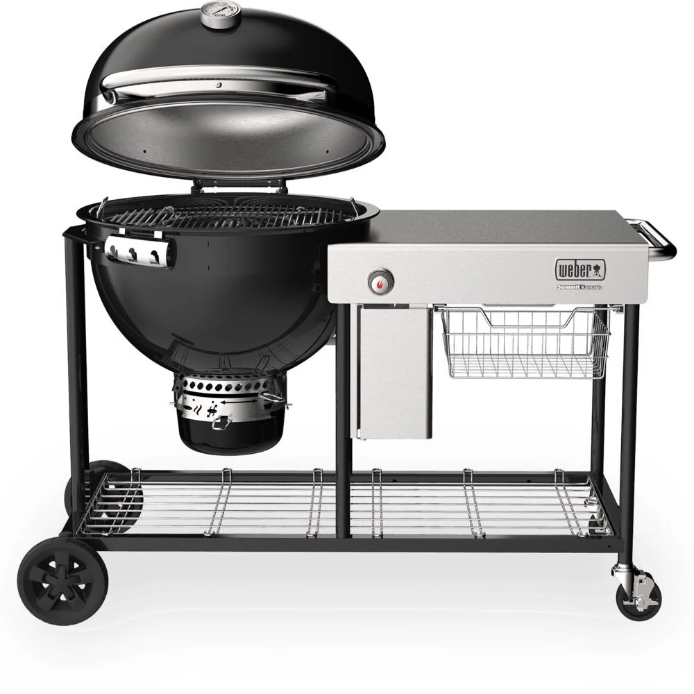 Weber Summit Kamado S6 Charcoal Grilling Center, Black