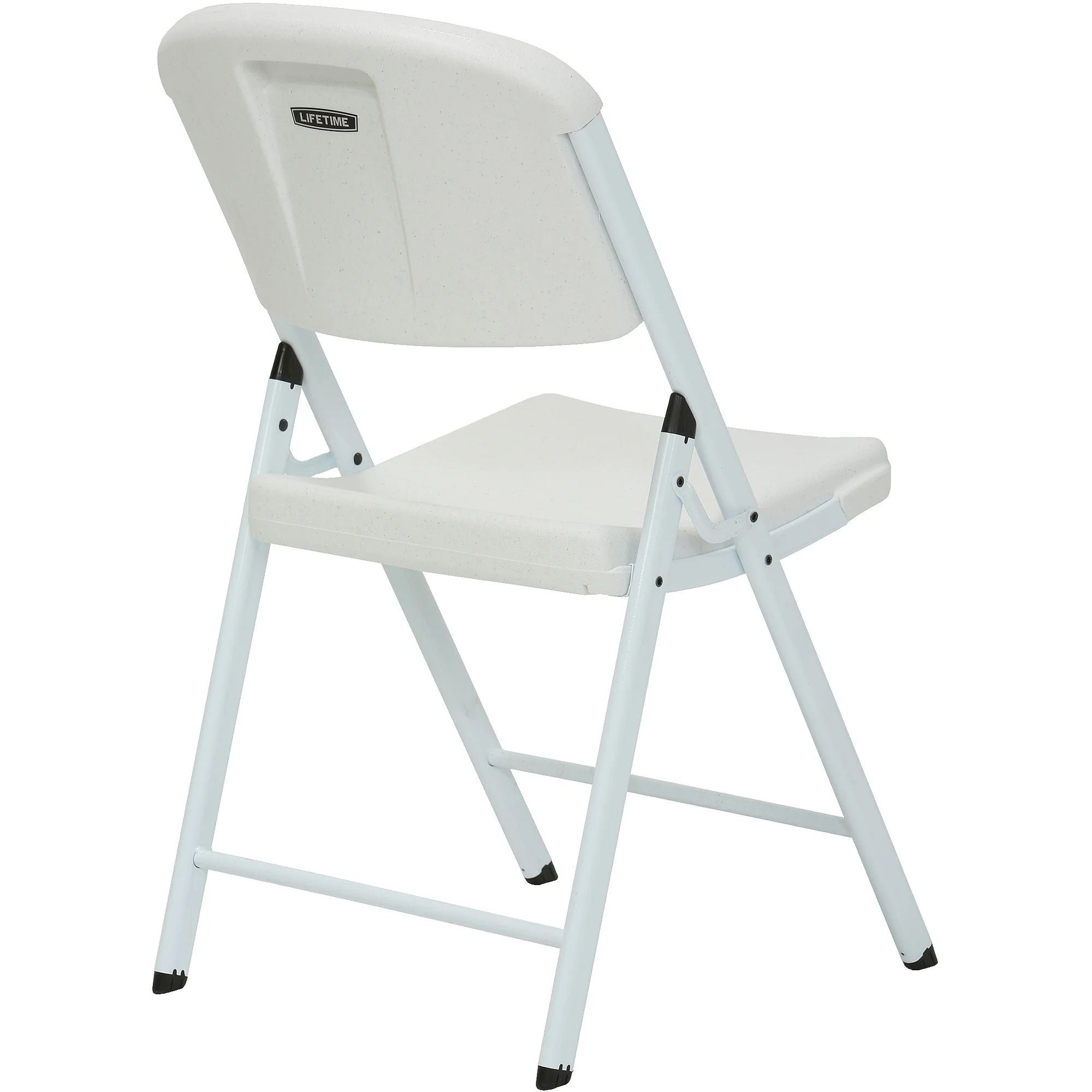 Lifetime Folding Chair, Indoor/Outdoor Commercial, White Granite, 4 Pack (42804)