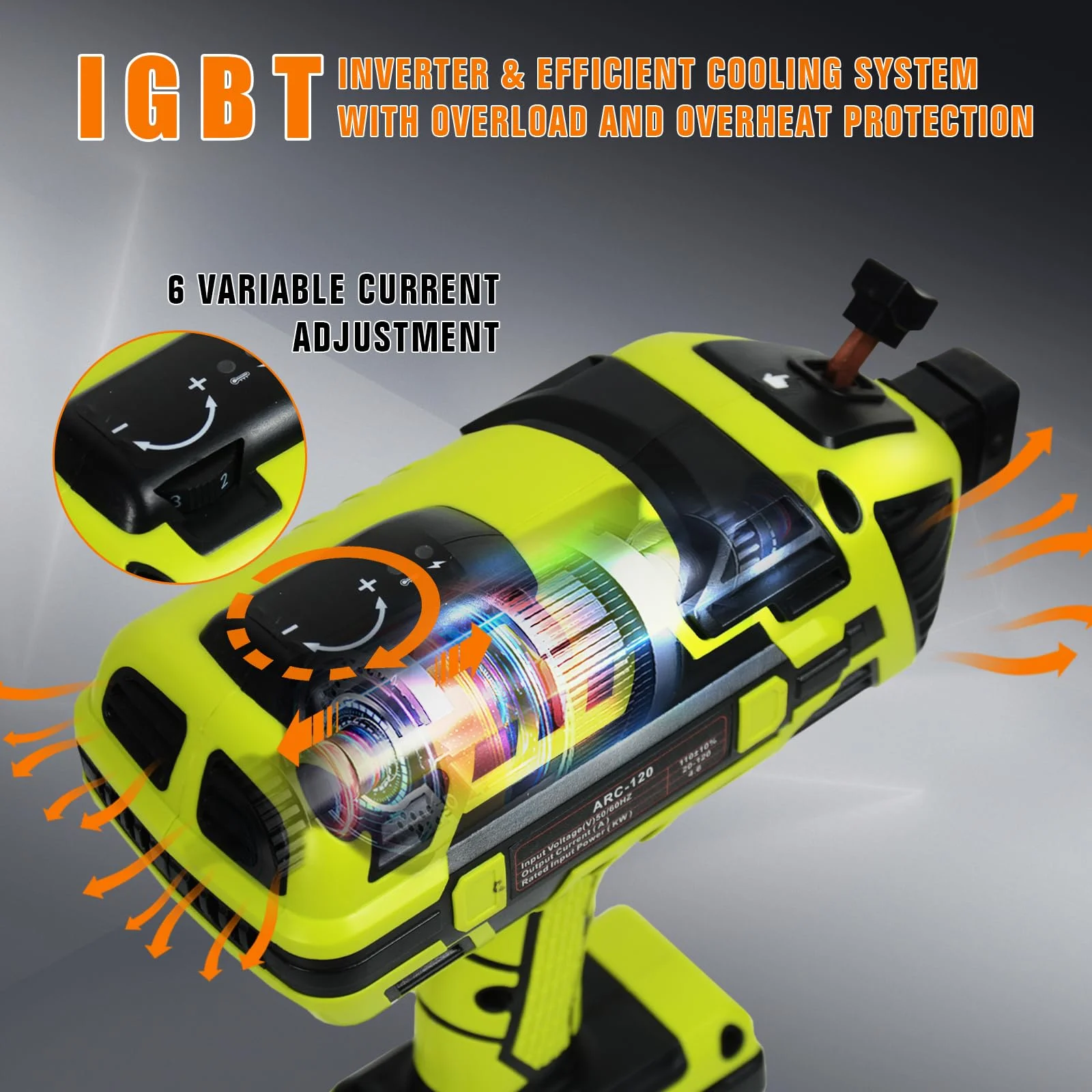 YesRight Handheld Welding Machine 110V 120Amp Portable ARC Welder with Digital Display