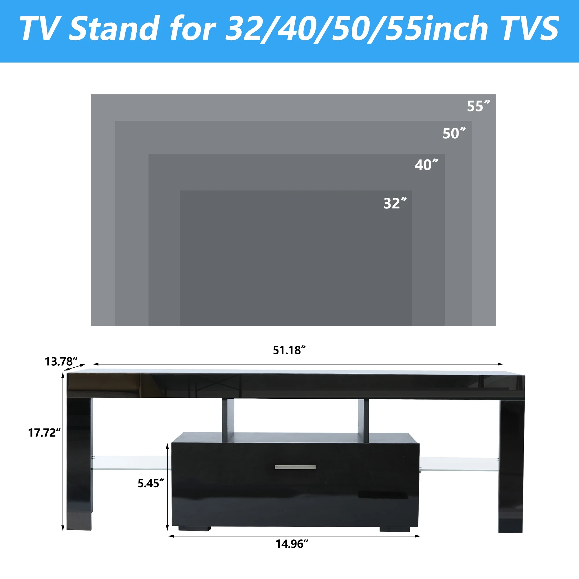 UHOMEPRO TV Stand for TV up to 70