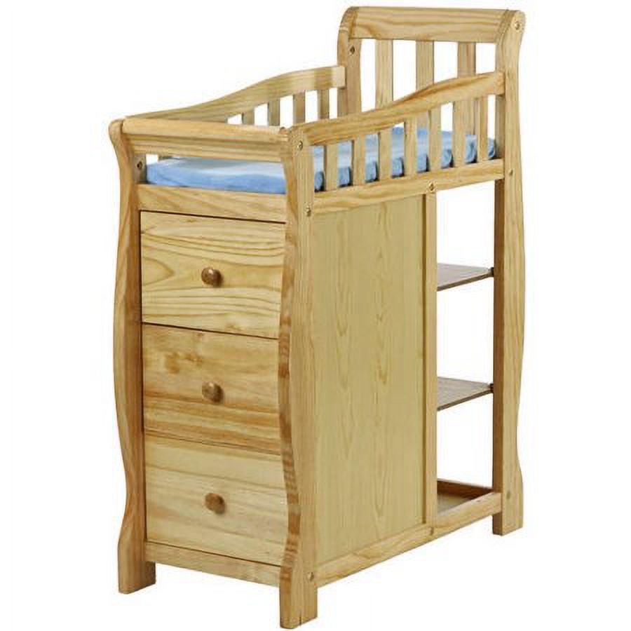 Dream On Me Brody 5-in-1 Convertible Crib with Changer. Natural