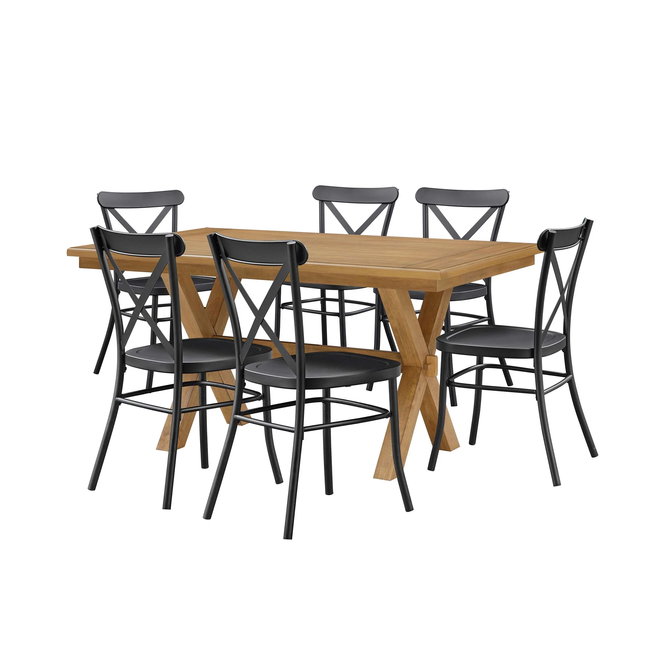 Better Homes & Gardens Maddox Crossing Dining Table, Brown Finish