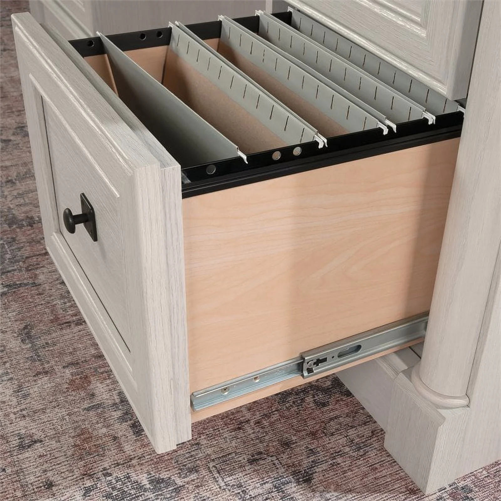 Sauder Palladia Executive Home Office Desk, Glacier Oak Finish