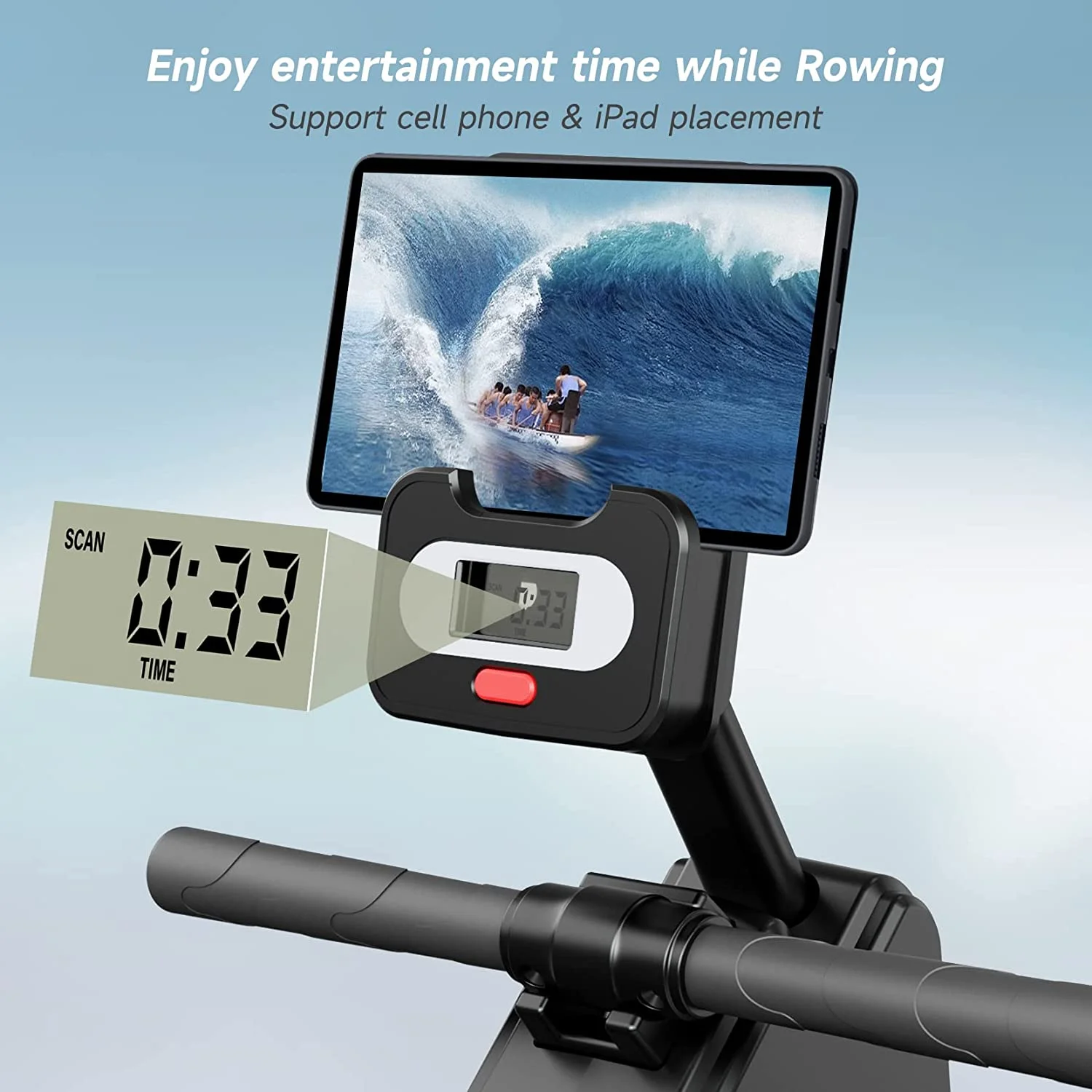 Dripex Magnetic Rowing Machine, Black, 242 lb