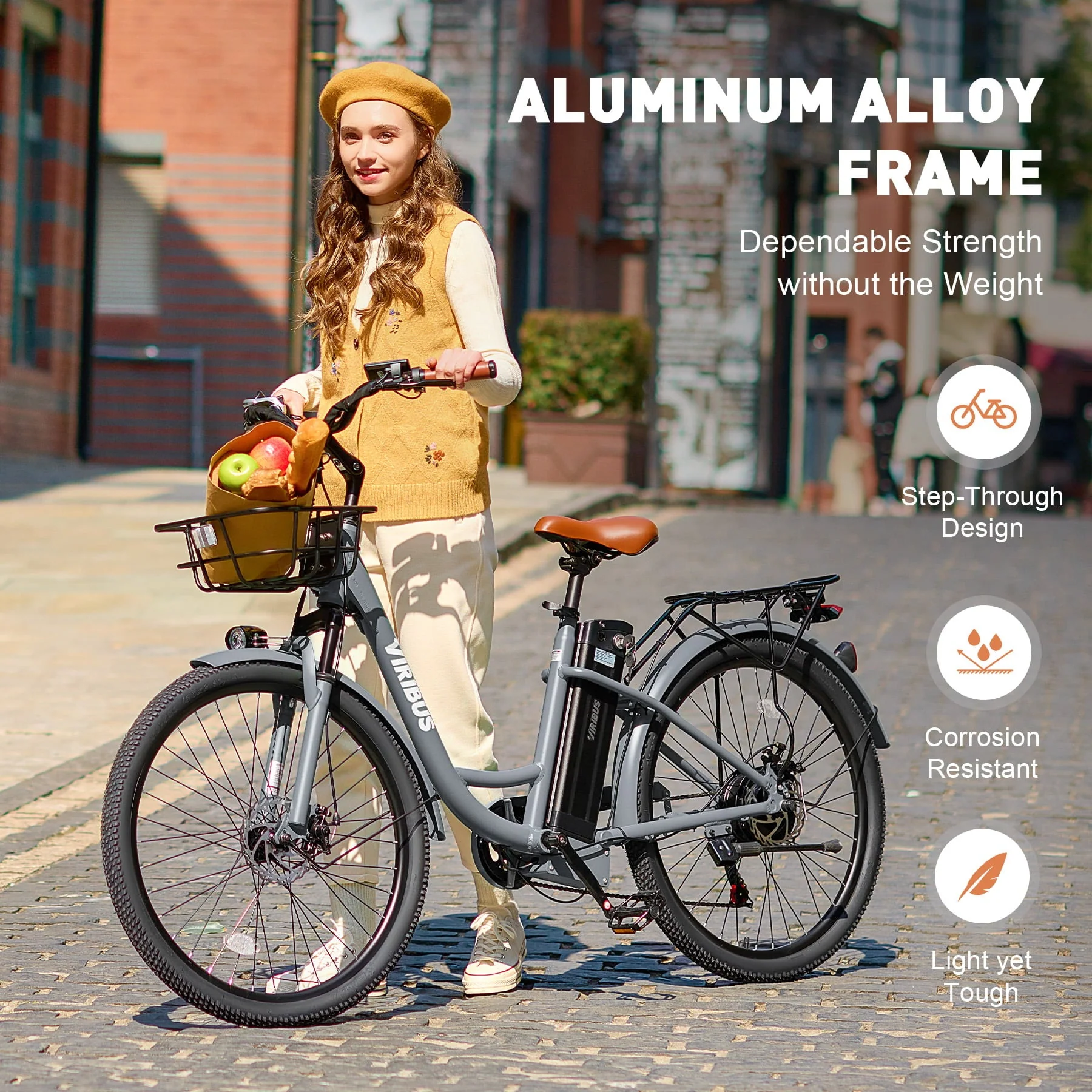 Viribus Electric Bike for Adults 26