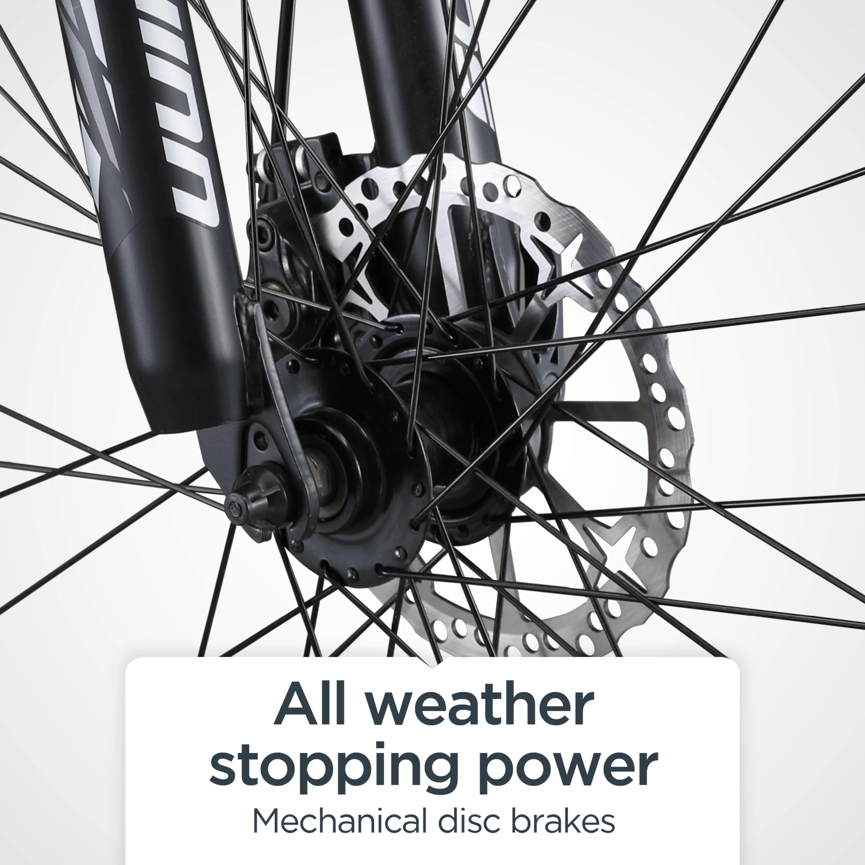 Taff Mountain Bike, 29-Inch Wheels, 8 Speeds, Black / White